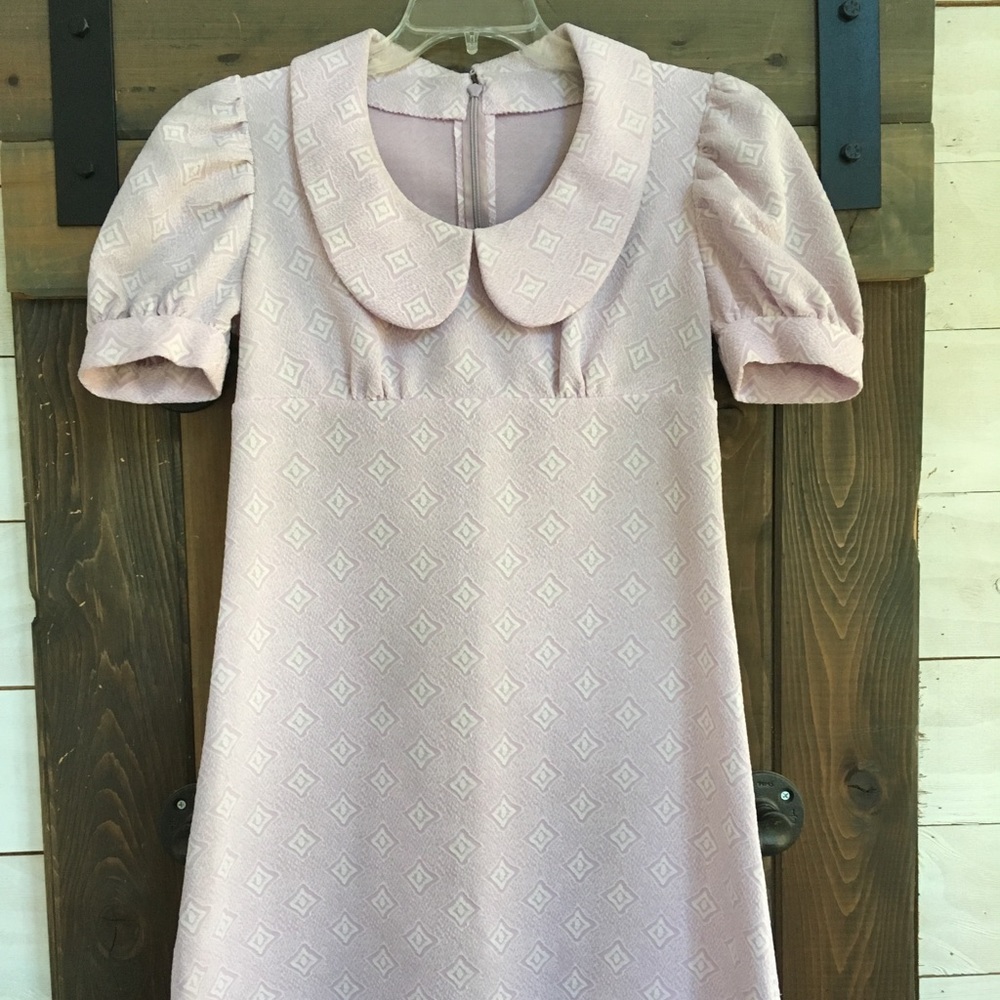 Vintage Lavender handmade dress circa 1974
